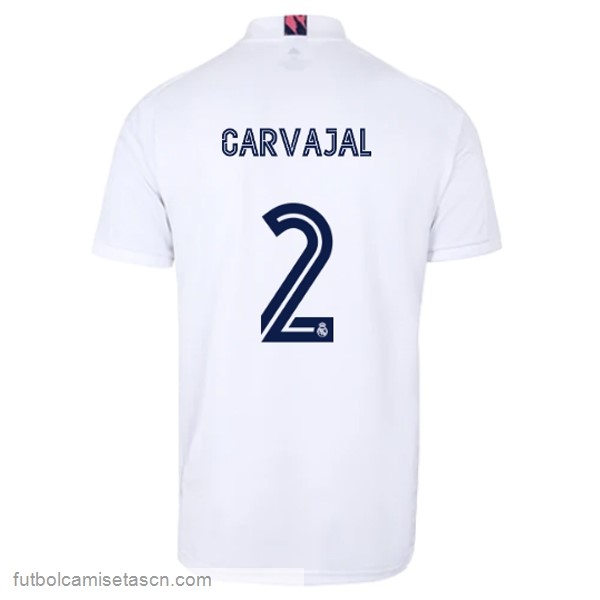 Camiseta Real Madrid 1ª NO.2 Carvajal 2020/21 Blanco